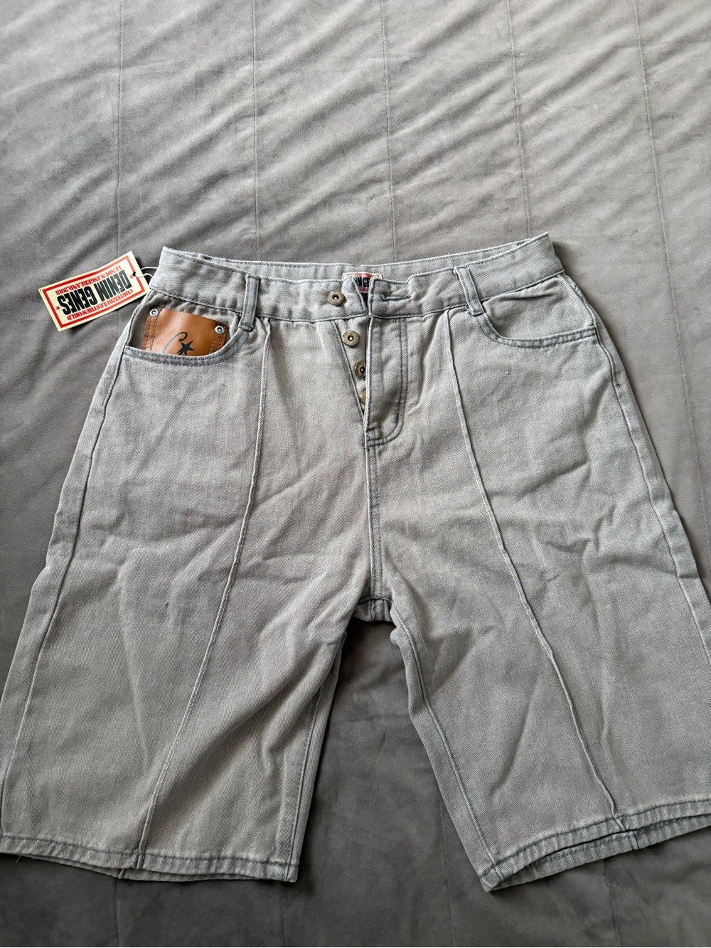 Men's Gray Workwear Shorts - Lightweight Canvas